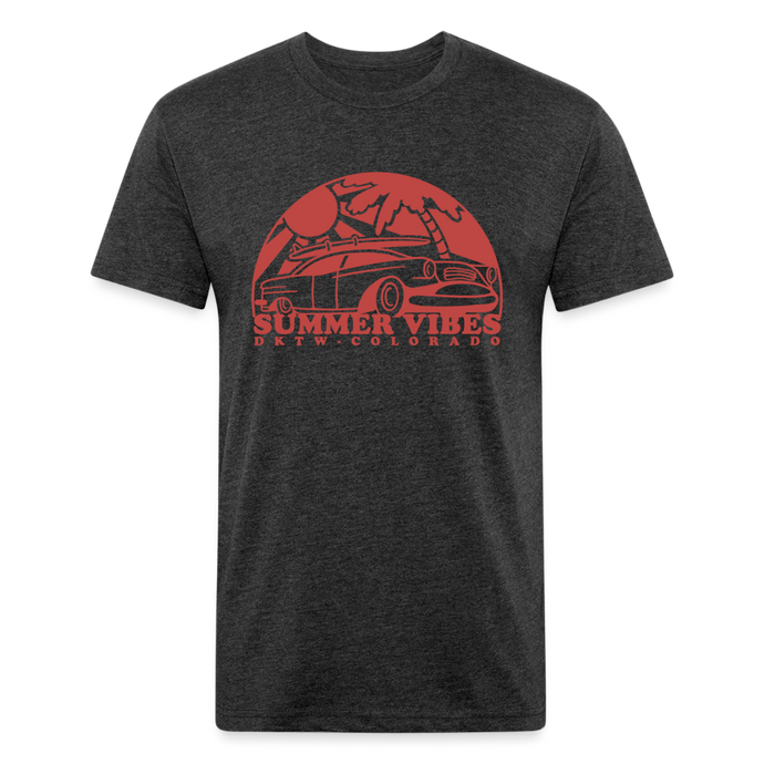 Summer Vibes Long Tee - heather black