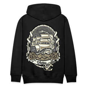 Men’s nautical hoodie - black