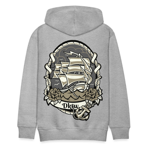 Men’s nautical hoodie - heather grey