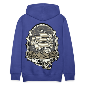 Men’s nautical hoodie - royal blue
