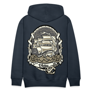 Men’s nautical hoodie - navy