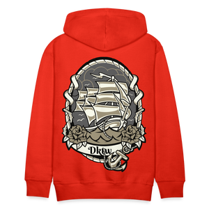 Men’s nautical hoodie - red