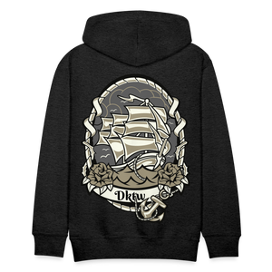 Men’s nautical hoodie - charcoal grey